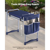 Heavy Duty Folding Garden Kneeler and Seat Comfortable EVA Pad